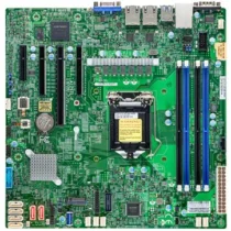 Дънна платка Supermicro mainboard server MBD-X12STL-F-O microATX Dual LAN with 1GbE with Intel I210 Intel C252 controlle