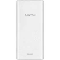 Външна батерия CANYON PB-2001 Power bank 20000mAh Li-poly battery Input 5V/2A  Output 5V/2.1A(Max)  144*69*28.5mm 0.440K