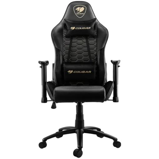 Геймърски стол COUGAR OUTRIDER - Royal Gaming Chair Premium PVC Leather Head and Lumbar Pillow High Density Shaping Foam
