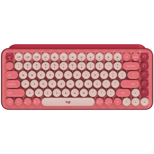 Клавиатура LOGITECH POP Keys Bluetooth Mechanical Keyboard - HEARTBREAKER ROSE - US INT'L