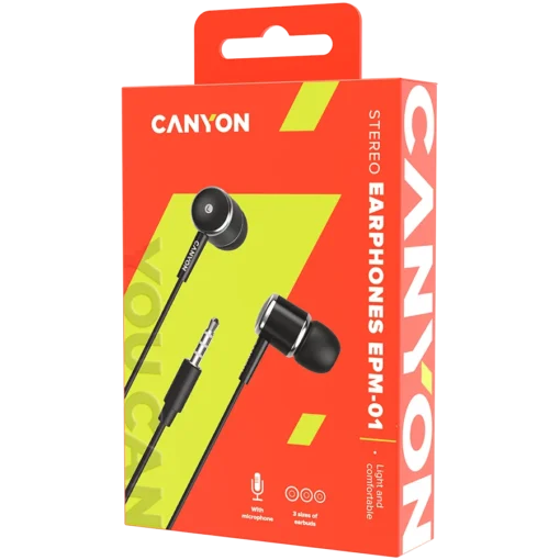 Слушалки CANYON Stereo earphones with microphone