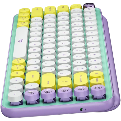 Клавиатура LOGITECH POP Keys Bluetooth Mechanical Keyboard – DAYDREAM MINT – US