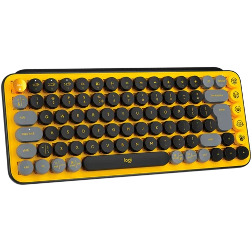 Клавиатура LOGITECH POP Keys Bluetooth Mechanical Keyboard – BLAST YELLOW – US