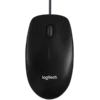 Мишка за компютър LOGITECH B100 Corded Mouse - BLACK - USB - B2B