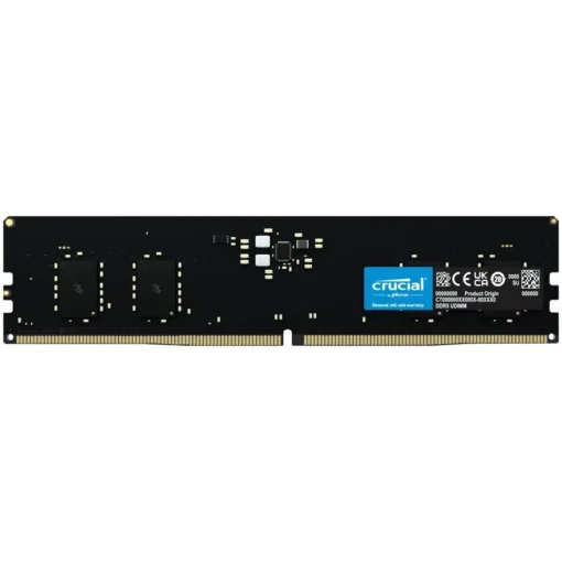 Памет за компютър Crucial 32GB DDR5-4800 UDIMM CL40 (16Gbit) EAN: 649528905635