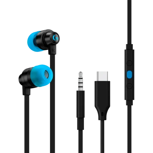 Геймърски слушалки LOGITECH G333 Wired Gaming Earphones – BLACK – 3.5