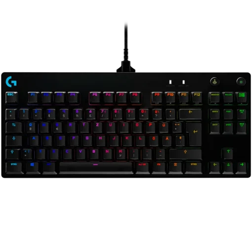Геймърска клавиатура LOGITECH G PRO TKL Corded Mechanical Gaming Keyboard - BLACK - US INT'L - USB -