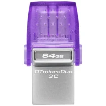 USB памет Kingston 64GB DataTraveler microDuo 3C 200MB/s dual USB-A + USB-C EAN: 740617328219