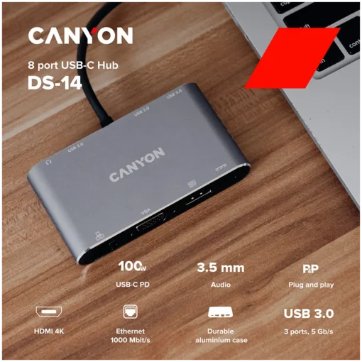 USB хъб CANYON  DS-14