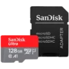 Карта памет SanDisk Ultra microSDXC 128GB + SD Adapter 140MB/s  A1 Class 10 UHS-I EAN: