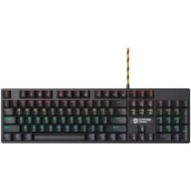 Геймърска клавиатура CANYON Canyon Deimos GK-4 Wired black Mechanical keyboard With colorful lighting system104PCS rainb