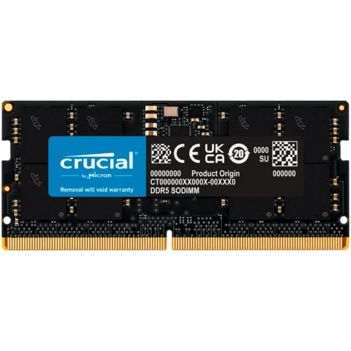 Памет за лаптоп Crucial 16GB DDR5-4800 SODIMM CL40 (16Gbit) EAN: 649528906526