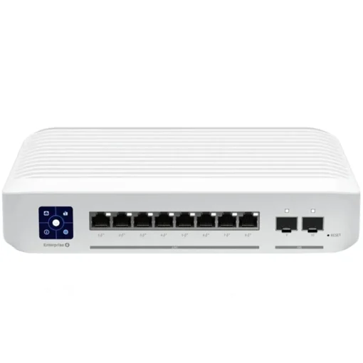 Kомутатор Ubiquiti Enterprise Layer 3 PoE switch with (8) 2.5GbE 802.3at PoE+ RJ45 ports and (2) 10G SFP+