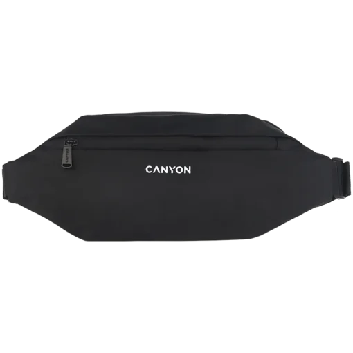 Чанта за лаптоп CANYON FB-1 Fanny pack Product spec/size(mm): 270MM x130MM x 55MM Black EXTERIOR materials:100% Polyeste