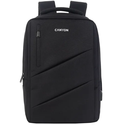 Раница за лаптоп CANYON BPE-5 Laptop backpack for 15.6 inch Product spec/size(mm): 400MM x300MM x 120MM(+60MM)Black EXTE