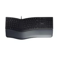 Жична извита клавиатура CHERRY KC 4500 ERGO черна