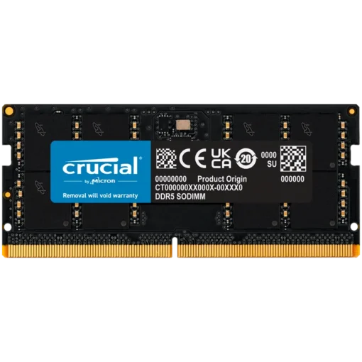 Памет за лаптоп Crucial 32GB DDR5-4800 SODIMM CL40 (16Gbit) EAN: 649528906533