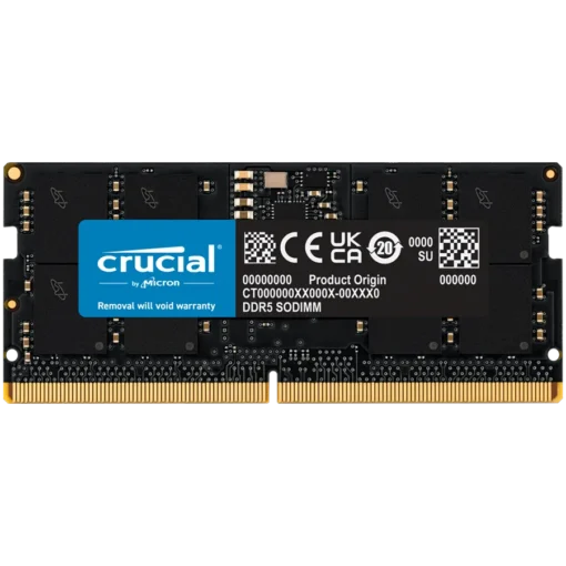 Памет за лаптоп Crucial 16GB DDR5-5600 SODIMM CL46 (16Gbit) EAN: 649528929938