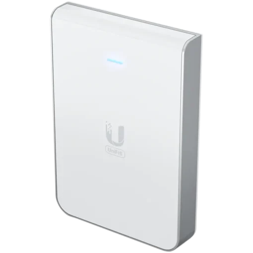 Точка за достъп UniFi6 In-Wall. Wall-mounted WiFi 6 access point with a built-in PoE