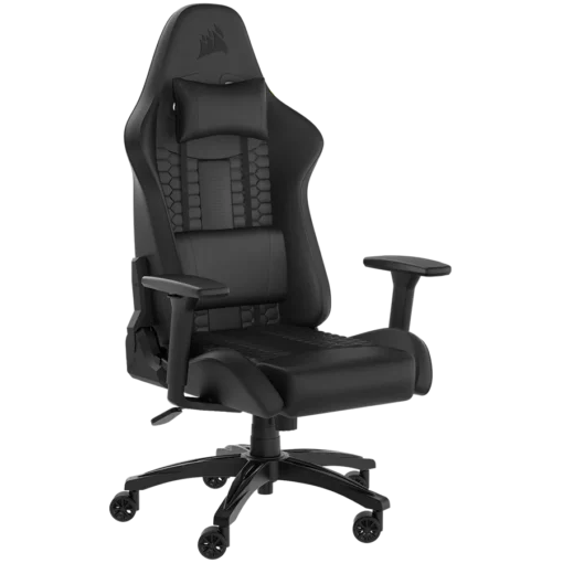 Геймърски стол CORSAIR TC100 RELAXED Gaming Chair Leatherette - Black