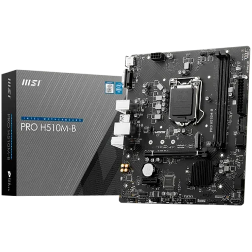 Дънна платка MSI PRO H510M-B DDR4 mATX Chipset H470 (supports only 10th Intel processors) Socket 1200 Dual Channel DDR4