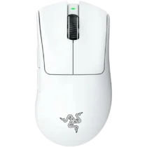 Геймърска мишка Razer DeathAdder V3 Pro - White Edition Ergonomic Wireless Gaming Mouse Speedflex Charging Cable USB Typ