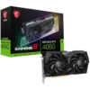 Видео карта MSI Video Card Nvidia GeForce RTX 4060 GAMING X 8G 8GB GDDR6 128bit Boost: 2595 MHz 3072 CUDA Cores PCIe 4.0