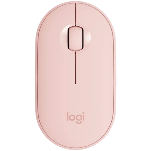 Безжична мишка LOGITECH M350S Pebble 2 Bluetooth Mouse - TONAL ROSE - DONGLELESS