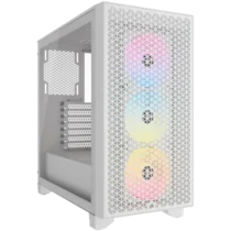 Кутия за компютър Corsair 3000D RGB Tempered Glass Mid-Tower White EAN: