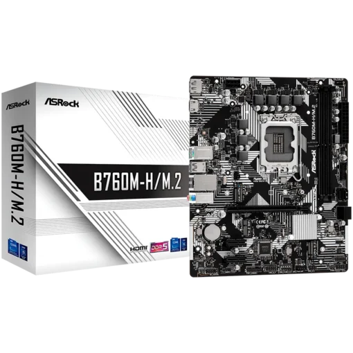 Дънна платка ASROCK MB B760  2 x DDR5 1 x HDMI Port 1 x DisplayPort 4 x SATA3 2 x Ultra M.2 Micro