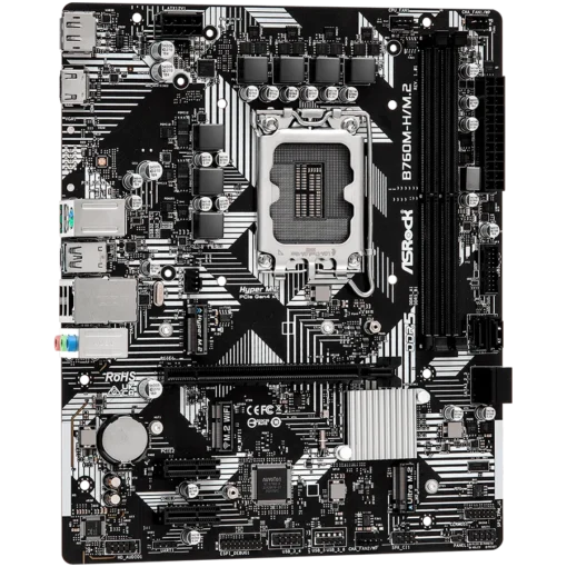 Дънна платка ASROCK MB B760 2 x DDR5 1 x HDMI Port 1 x DisplayPort 4 x SATA3 2 x Ultra M.2 Micro