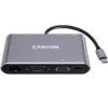 USB хъб CANYON  DS-14 8 in 1 USB C hub with 1*HDMI: 4K*30Hz 1*VGA 1*Type-C PD charging port Max 100W PD input. 3*USB3.0t