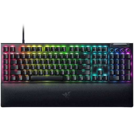 Геймърска клавиатура Razer BlackWidow V4 Pro Mechanical Gaming Keyboard US Layout Green Switch Razer Chroma™ RGB Command