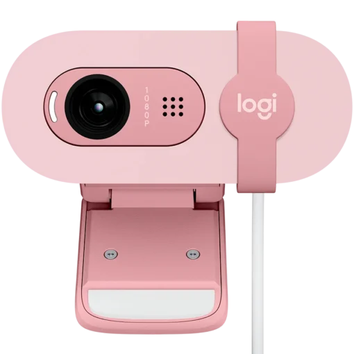 Уеб камера LOGITECH Brio 100 Full HD Webcam - ROSE - USB