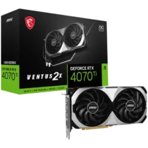 Видео карта MSI Video Card Nvidia GeForce RTX 4070 TI VENTUS 2X 12G OC 12GB GDDR6X 192bit Boost: 2640 MHz 7680 CUDA Core