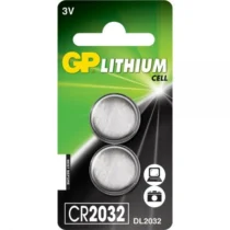Бутонна батерия литиева GP CR2032 3V  2 бр. в блистер / цена за 1 бр. батерия/