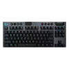 Безжична геймърска механична клавиатура Logitech G915 TKL Black Lightsync RGB GL Linear
