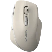 Безжична мишка CANYON MW-21 2.4 GHz Wireless mouse with 7 buttons DPI 800/1200/1600 Battery: AAA*2pcsCosmic Latte72*117*
