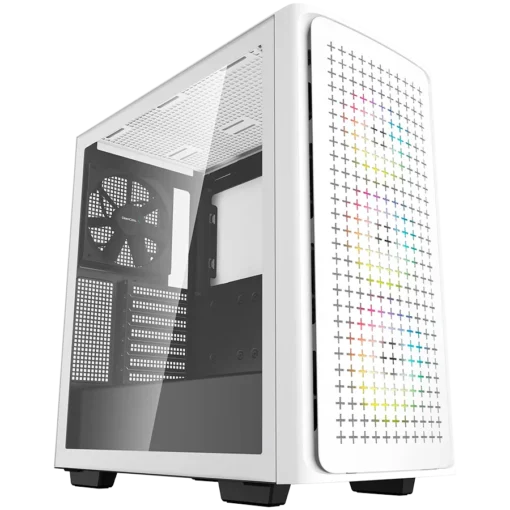 Кутия за компютър DeepCool CK560 White Mid Tower Case Mini-ITX / Micro-ATX / ATX / E-ATX 2xUSB3.0 1xAudio 1xType-C ABS+S