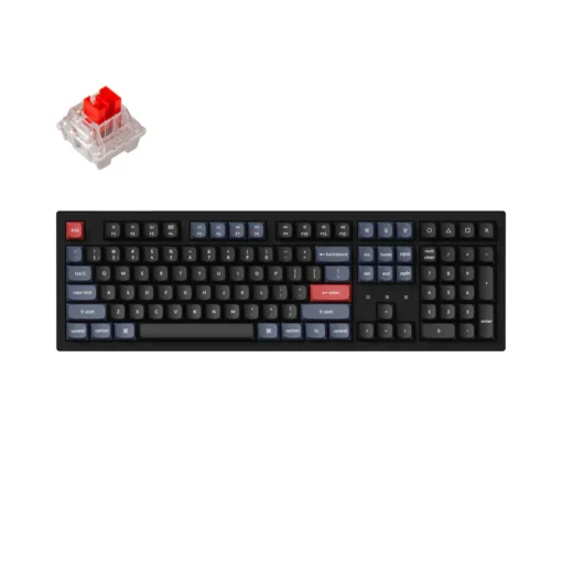 Геймърска Механична клавиатура Keychron K10 Pro QMK Hot-Swappable Full-Size K Pro Red Switch White