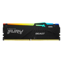 Памет за компютър Kingston FURY Beast Black RGB 16GB DDR5 6000MHz CL30 KF560C30BBEA-16 - AMD