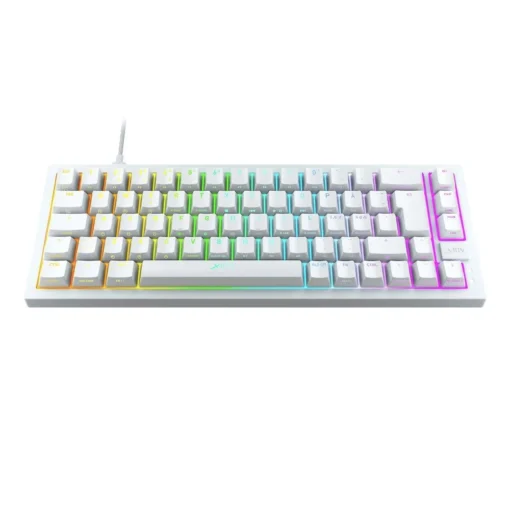 Геймърскa механична клавиатура XTRFY K5 Transperant White 65% Hotswap RGB UK Layout Kailh