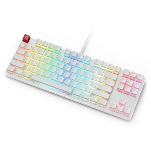 Капачки за механична клавиатура Glorious Aura PBT Doubleshot 105-Keycap White