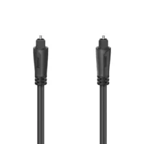 Аудио оптичен кабел Hama ODT plug (Toslink) 1.5 m Черен