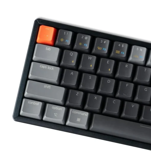 Геймърска Механична клавиатура Keychron K12 Hot-Swappable 60% Gateron Red Switch White LED