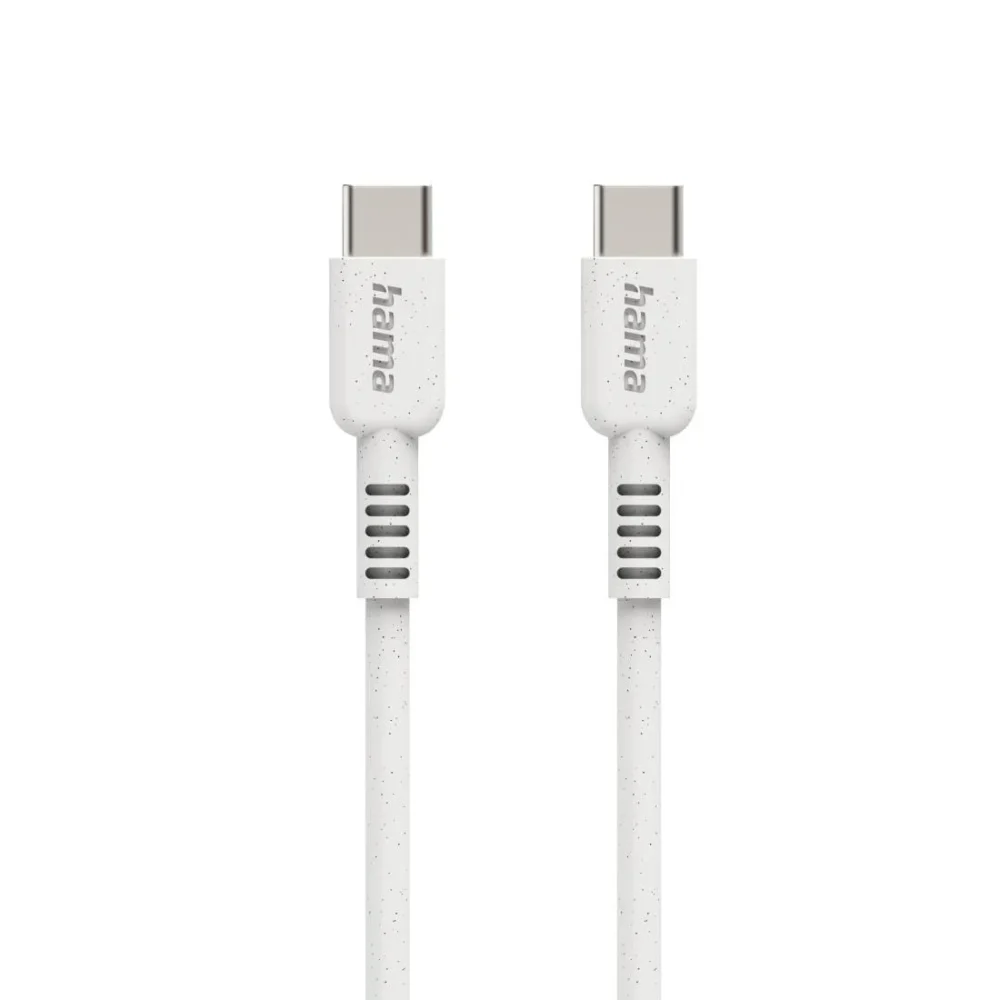 Кабел за зареждане HAMA "Eco" USB-C - USB-C 1 м бял
