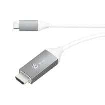 Кабел j5create JCC153G USB-C мъжко - HDMI мъжко 1.8 m Бял