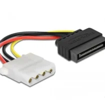 Кабел DeLock Power Cable SATA 15 pin мъжко към 4 pin женско 12 cm