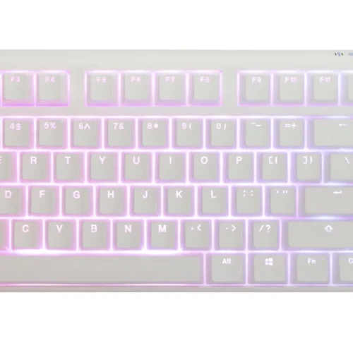 Геймърскa механична клавиатура Ducky One 3 Pure White TKL Hotswap Cherry MX Clear RGB PBT