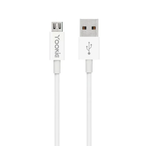 кабел за мобилен телефон Кабел за данни Yookie CB1 Micro USB 3.0m Бял -
